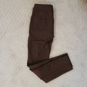 Loft Ponte Leggings Burgundy